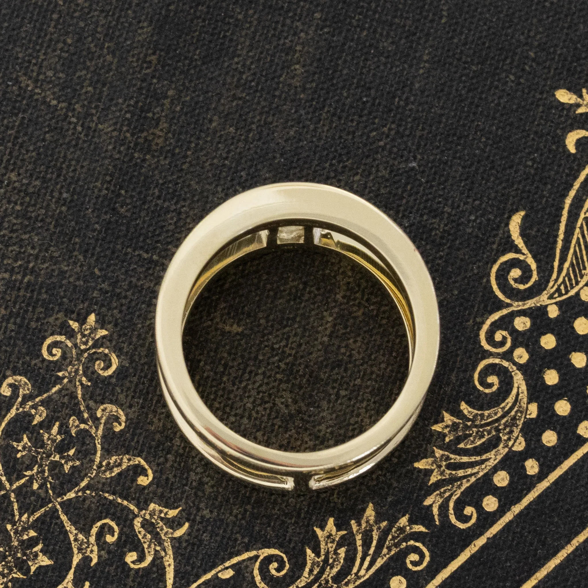 1.03ct Shield Step Cut Diamond Armor Ring