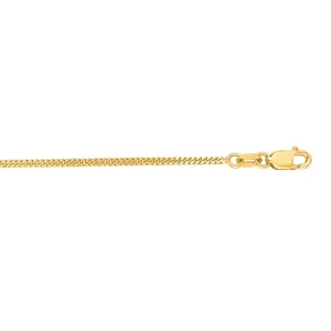 10K Gold 1.4mm Gourmette Chain