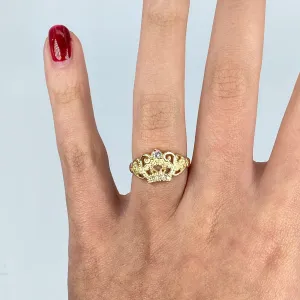 10K Princess Crown Ring