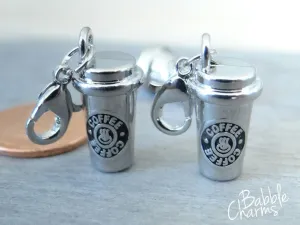 12 pc Coffee cup charm, coffee, coffee charm. Alloy charm, very high quality.Perfect for jewery making and other DIY projects