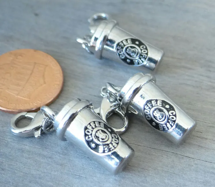 12 pc Coffee cup charm, coffee, coffee charm. Alloy charm, very high quality.Perfect for jewery making and other DIY projects