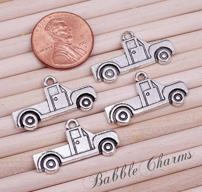 12 pc Truck charm, truck, pickup truck, Charms, wholesale charm, alloy charm