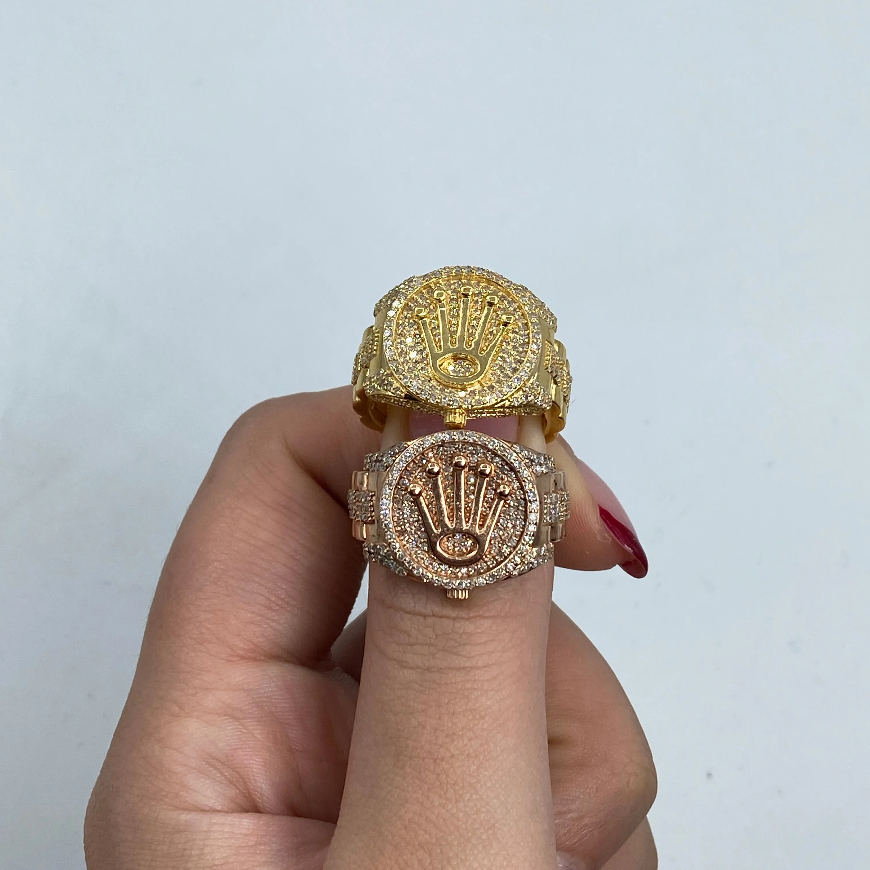 14K Crown Diamond Ring