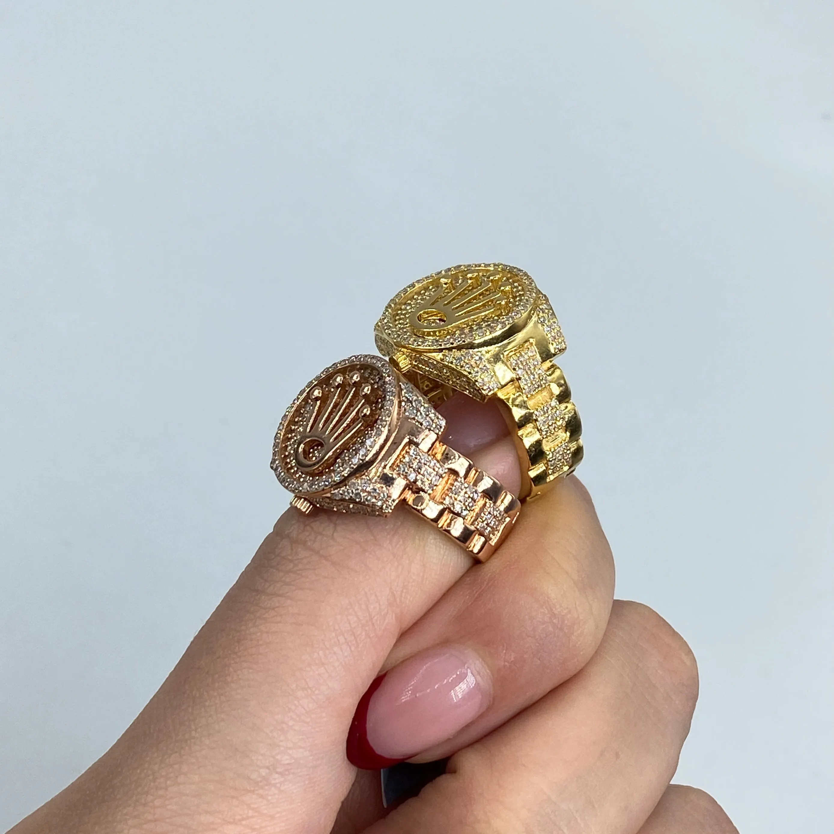14K Crown Diamond Ring