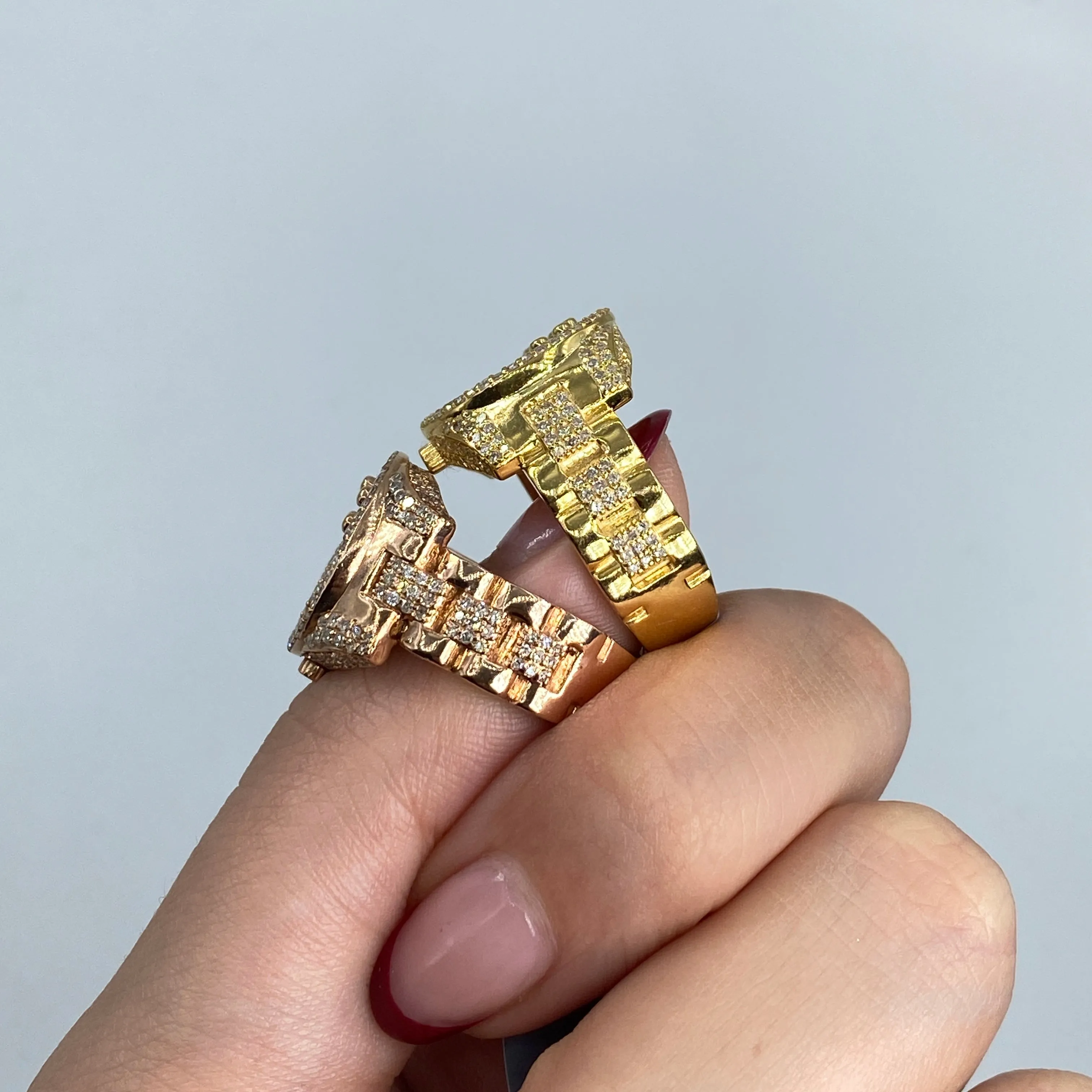 14K Crown Diamond Ring