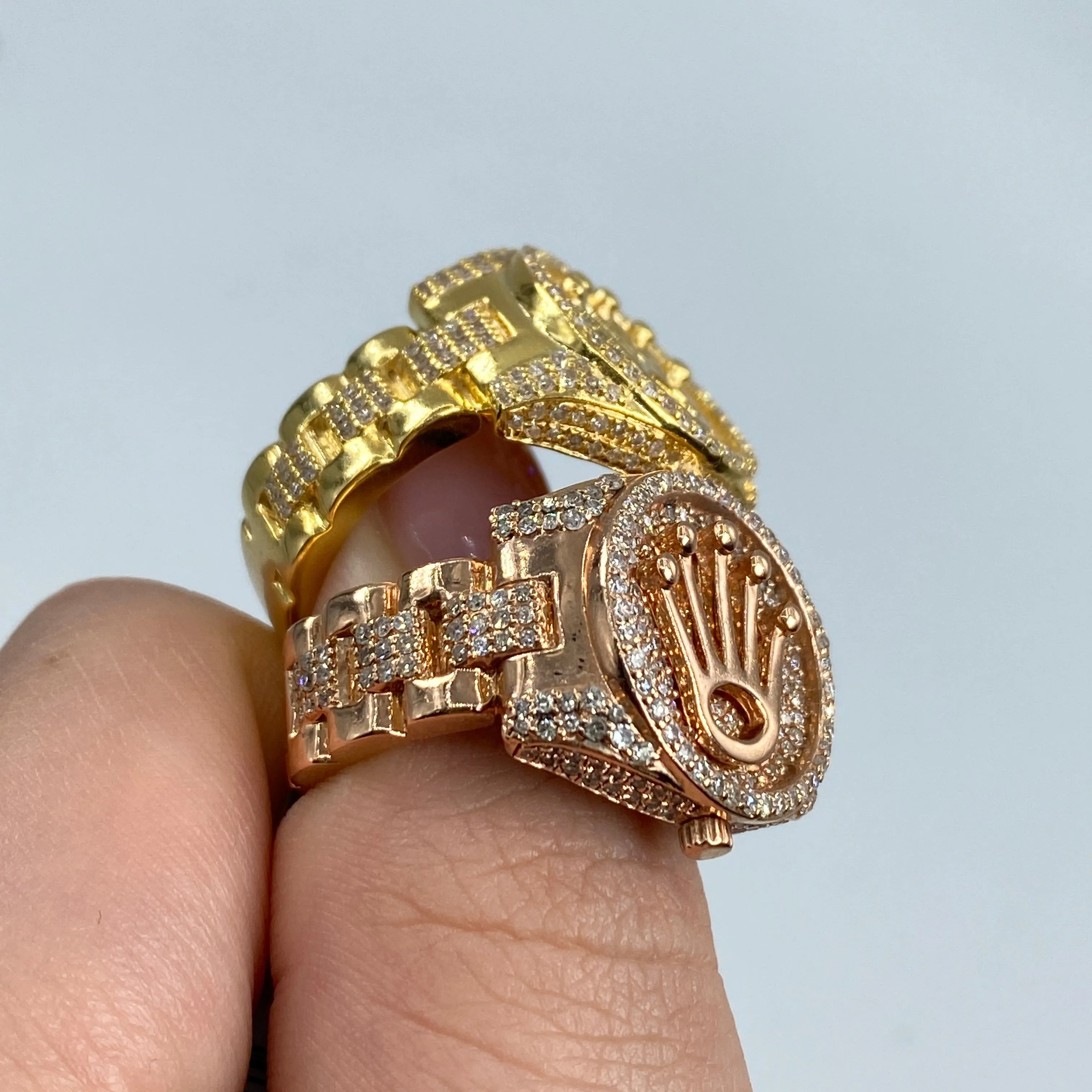 14K Crown Diamond Ring