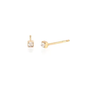 14K Diamond Spike Stud Single Earring