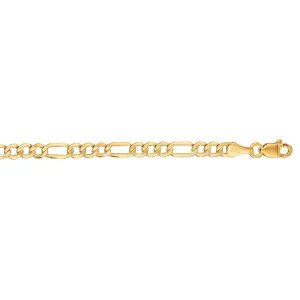 14K Gold 3.7mm Lite Figaro Chain