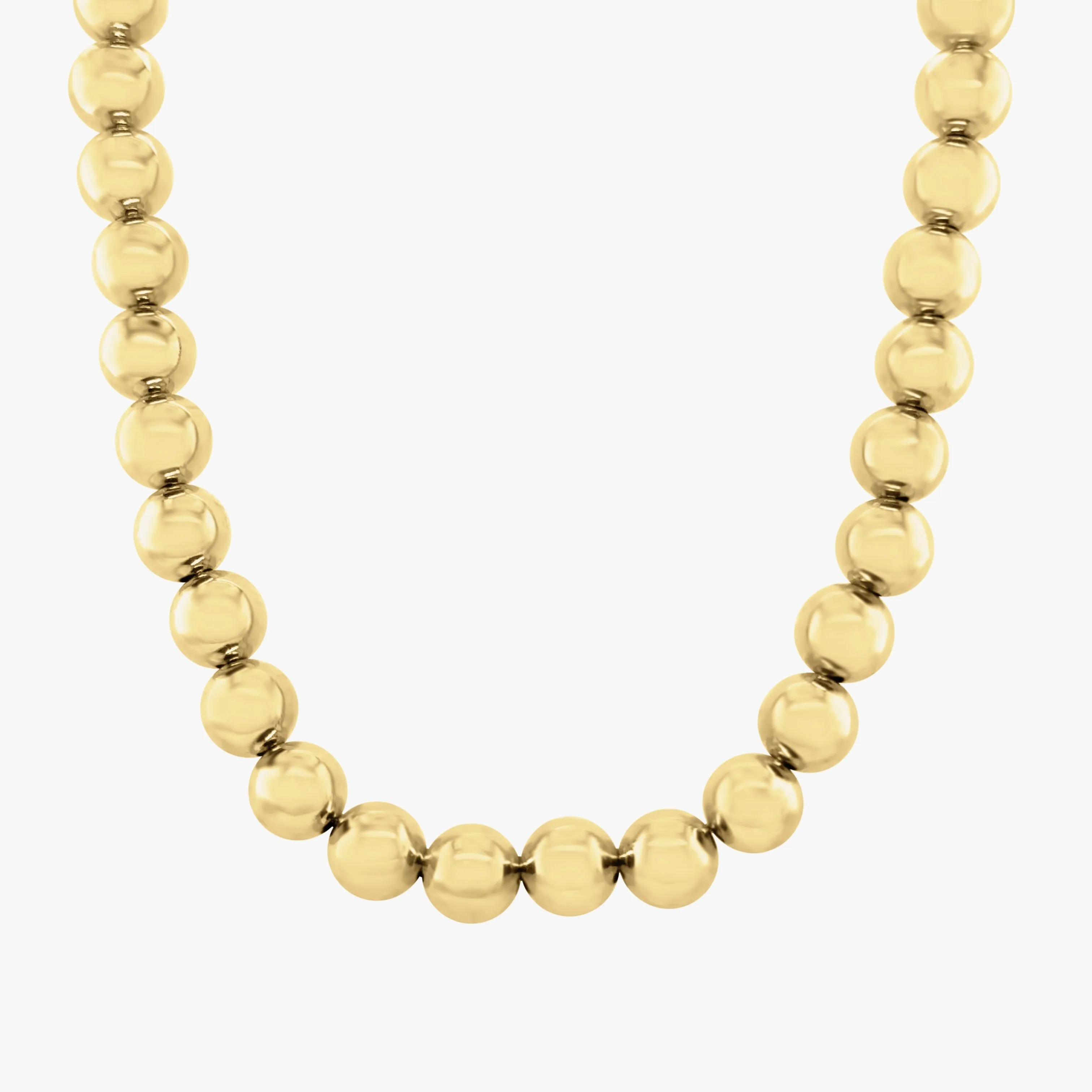 14K Gold Chunky Ball Necklace