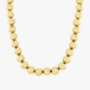 14K Gold Chunky Ball Necklace