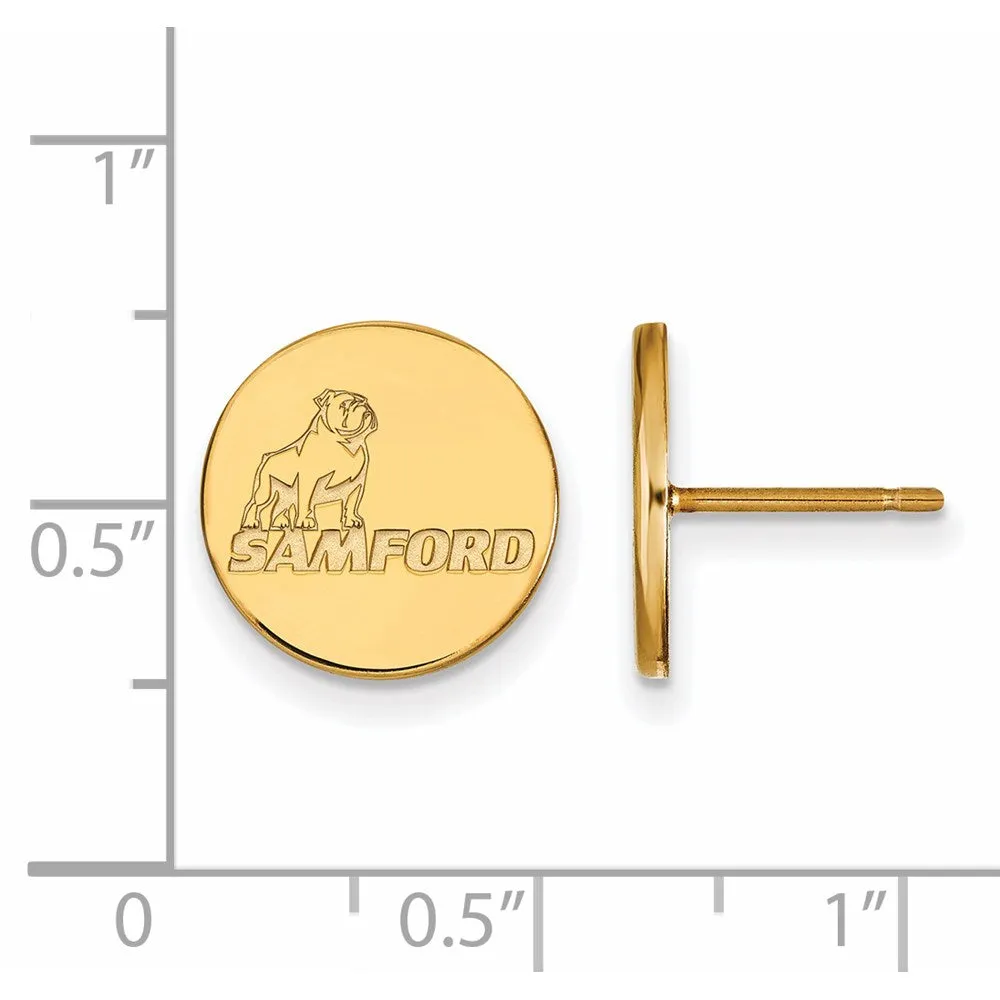 14k Gold Samford University Small Post Earrings