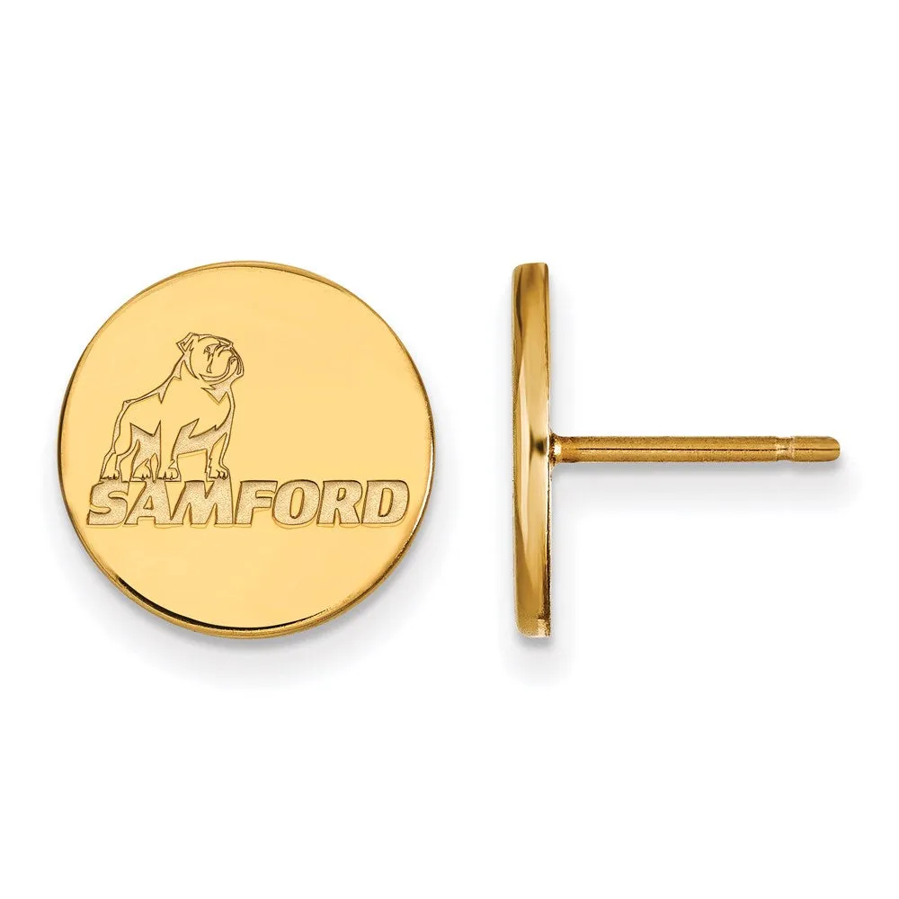 14k Gold Samford University Small Post Earrings