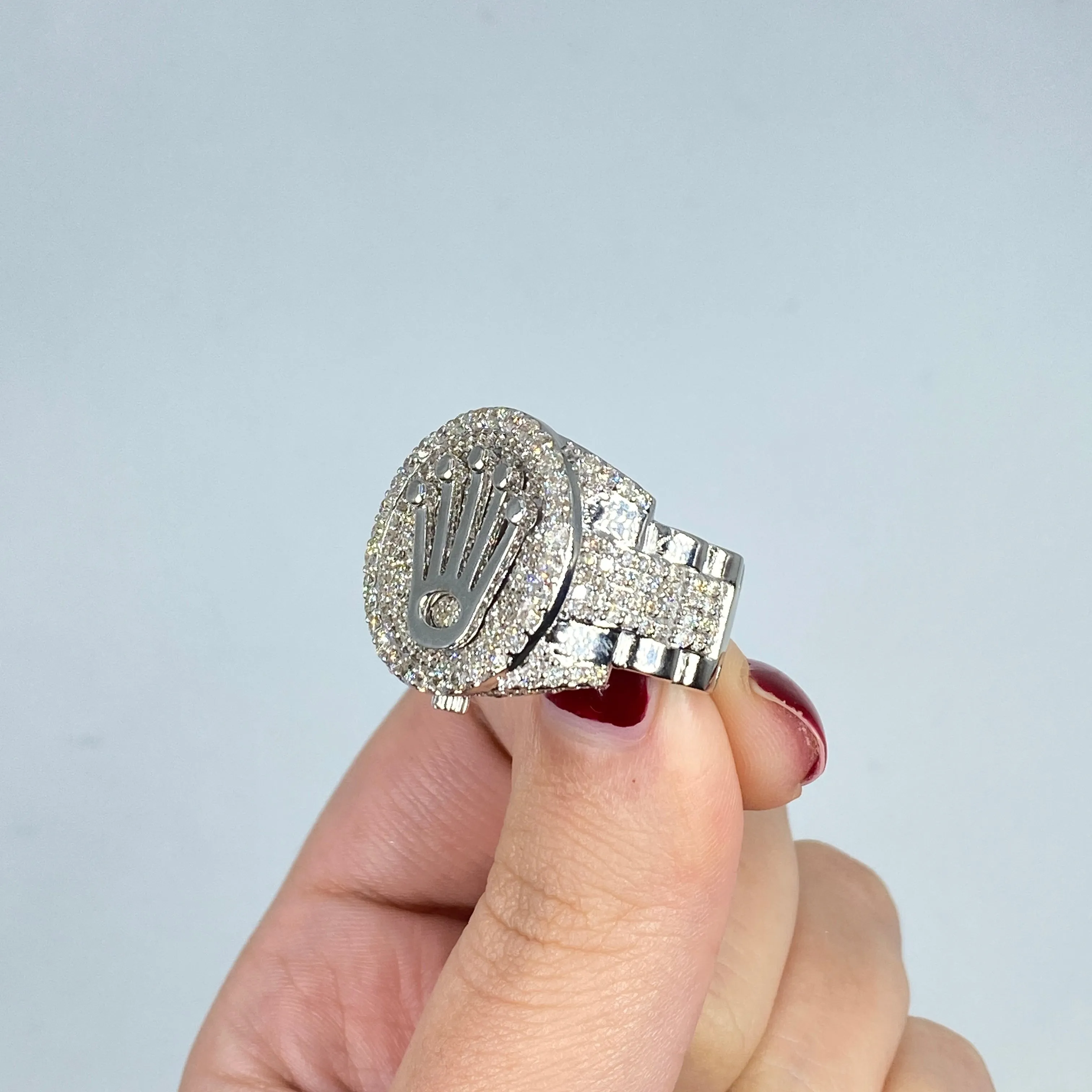 14K Jumbo Crown Diamond Ring