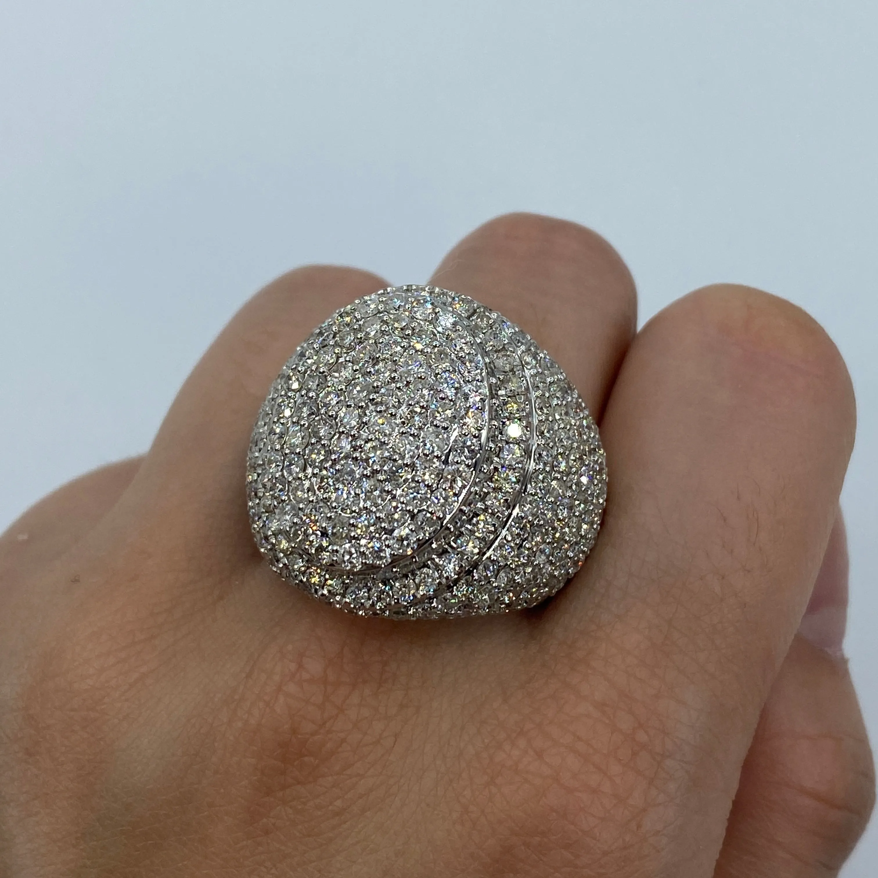 14K Jumbo Crown Diamond Ring