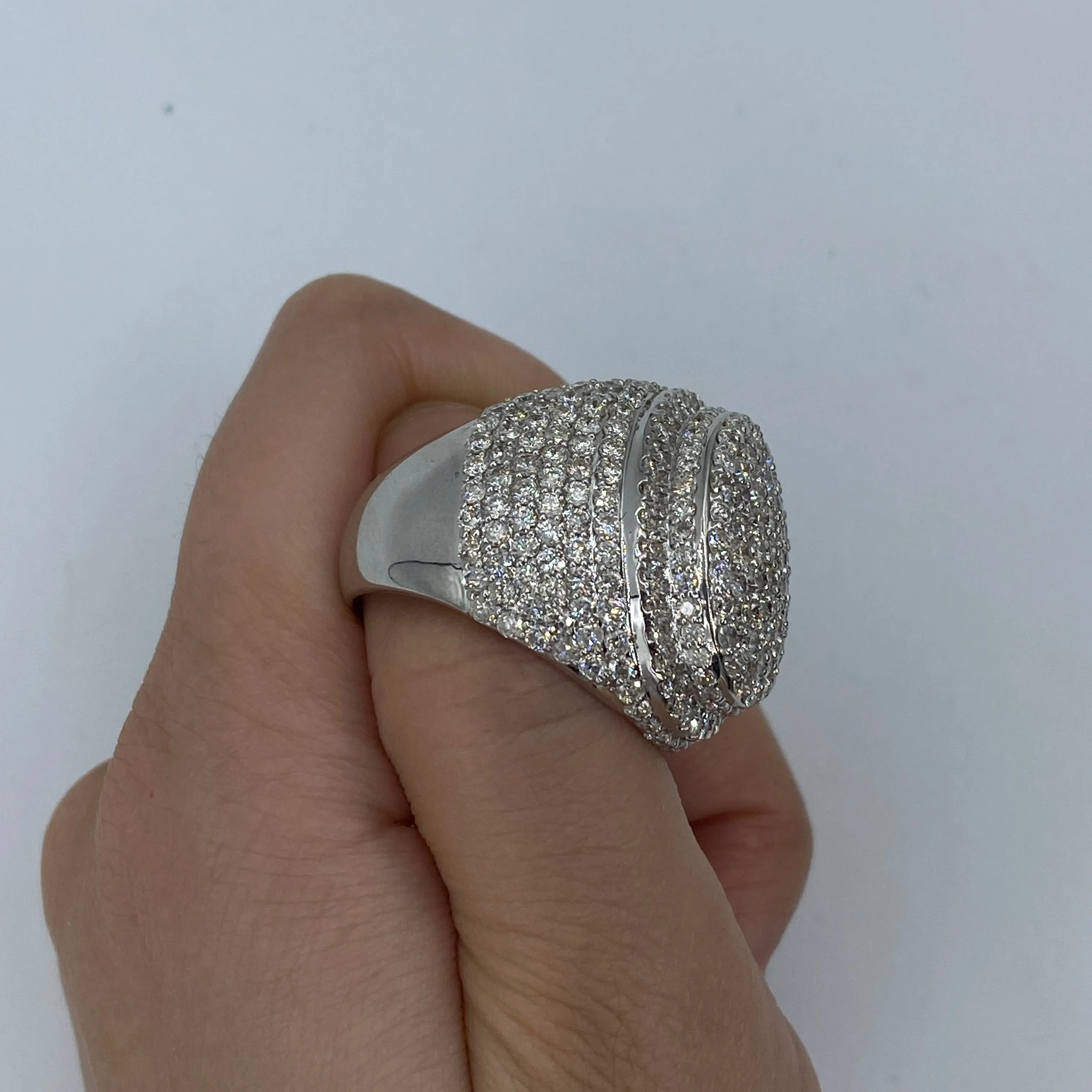 14K Jumbo Crown Diamond Ring