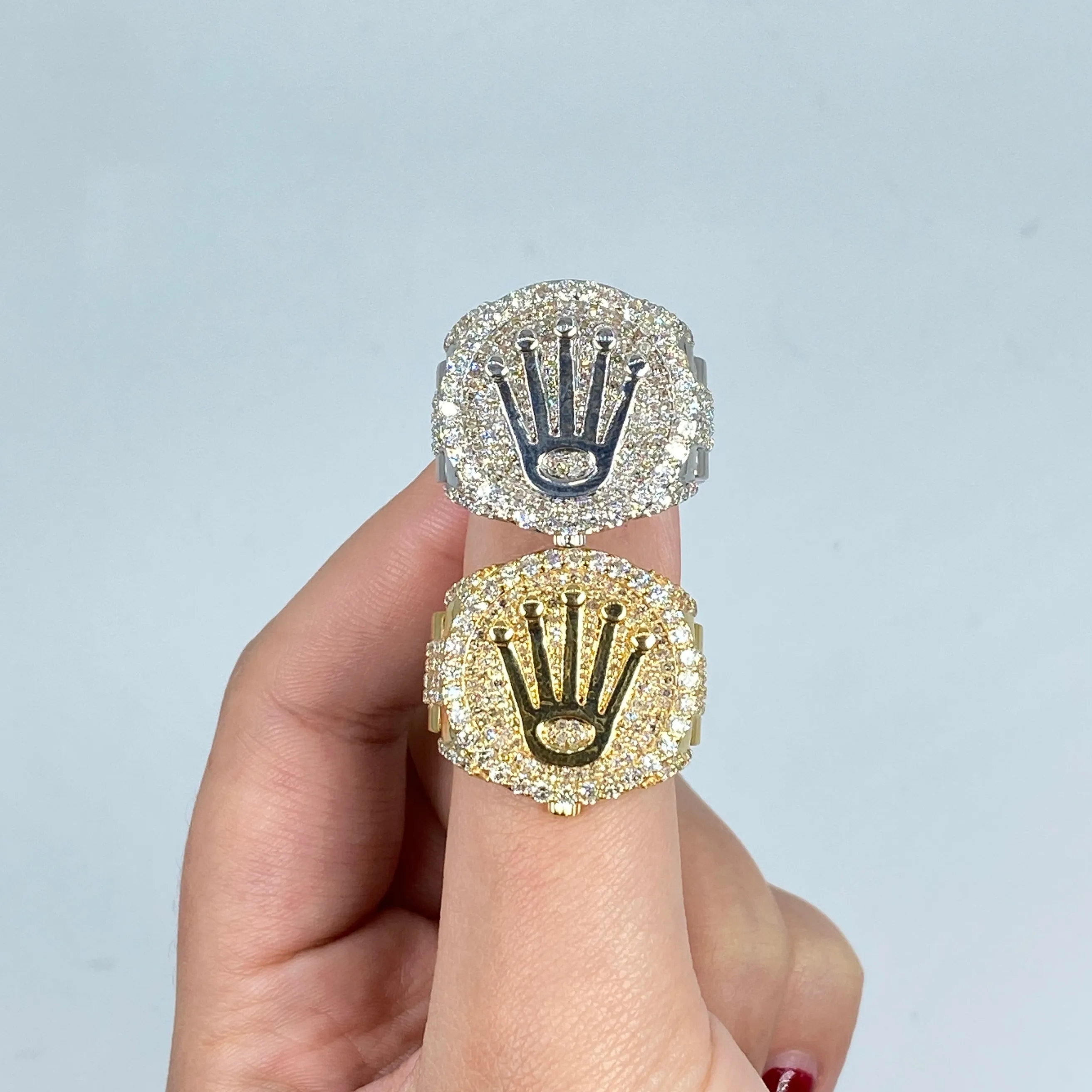 14K Jumbo Crown Diamond Ring