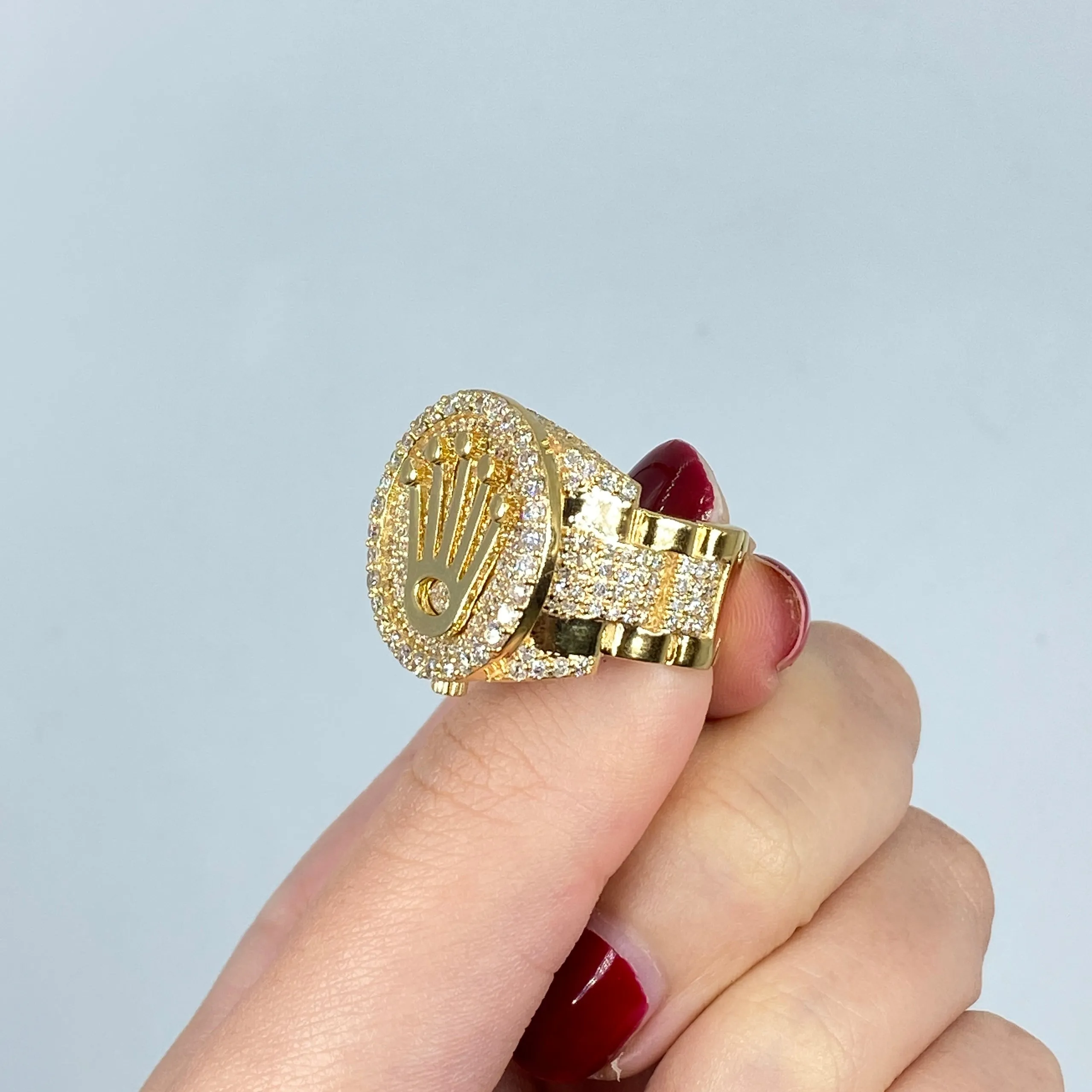 14K Jumbo Crown Diamond Ring