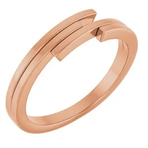 14K Rose Geometric Ring