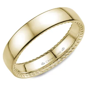 14K Yellow Gold Men's Band