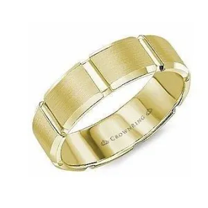 14K Yellow Gold Men's Band