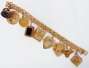 14K-YG CHARM BRACELET