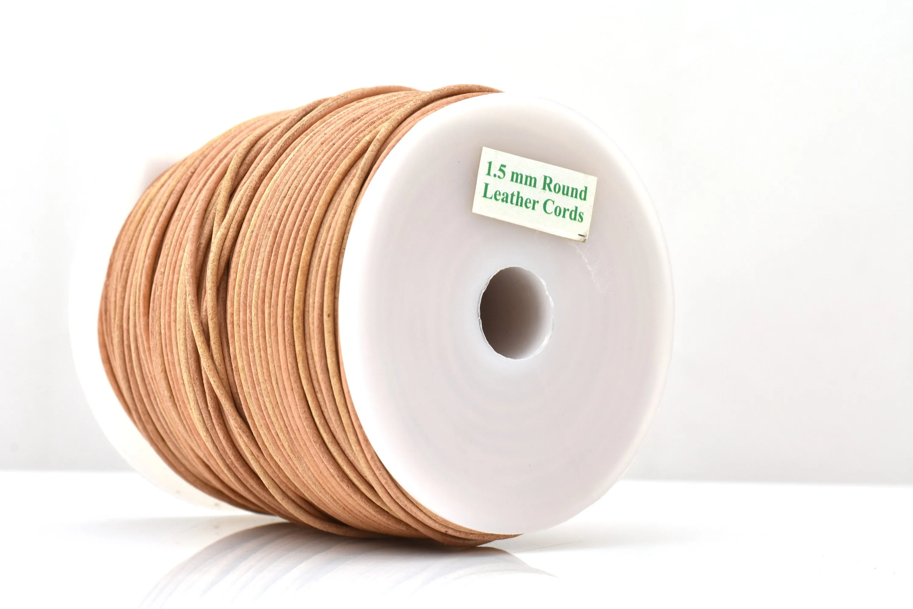 1.5mm Natural Beige Color Leather Cord