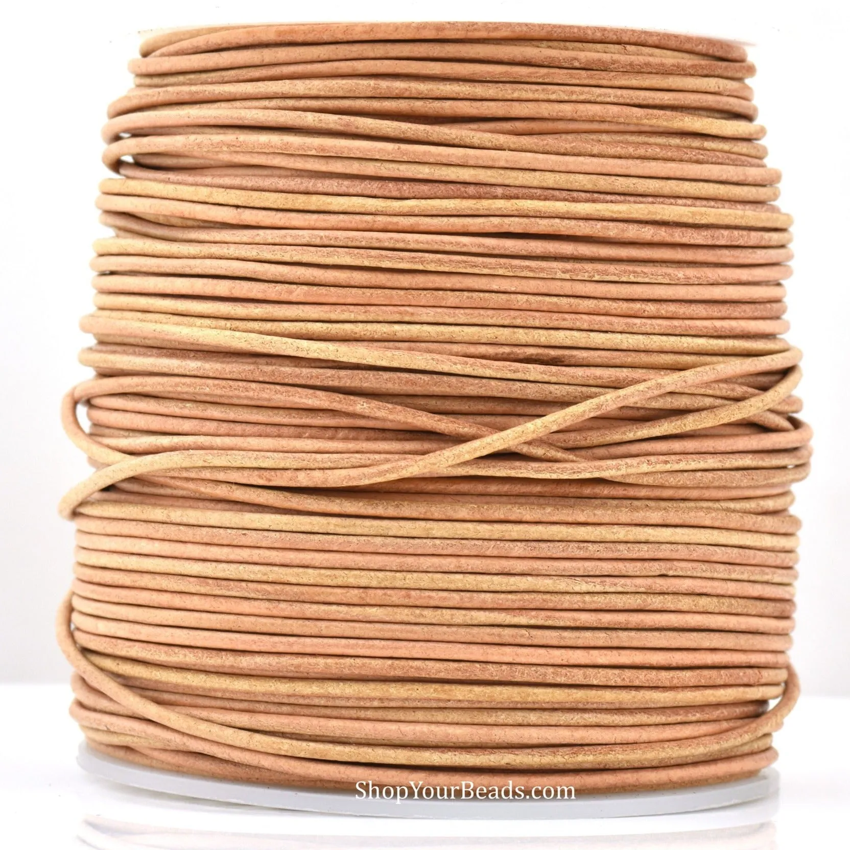 1.5mm Natural Beige Color Leather Cord