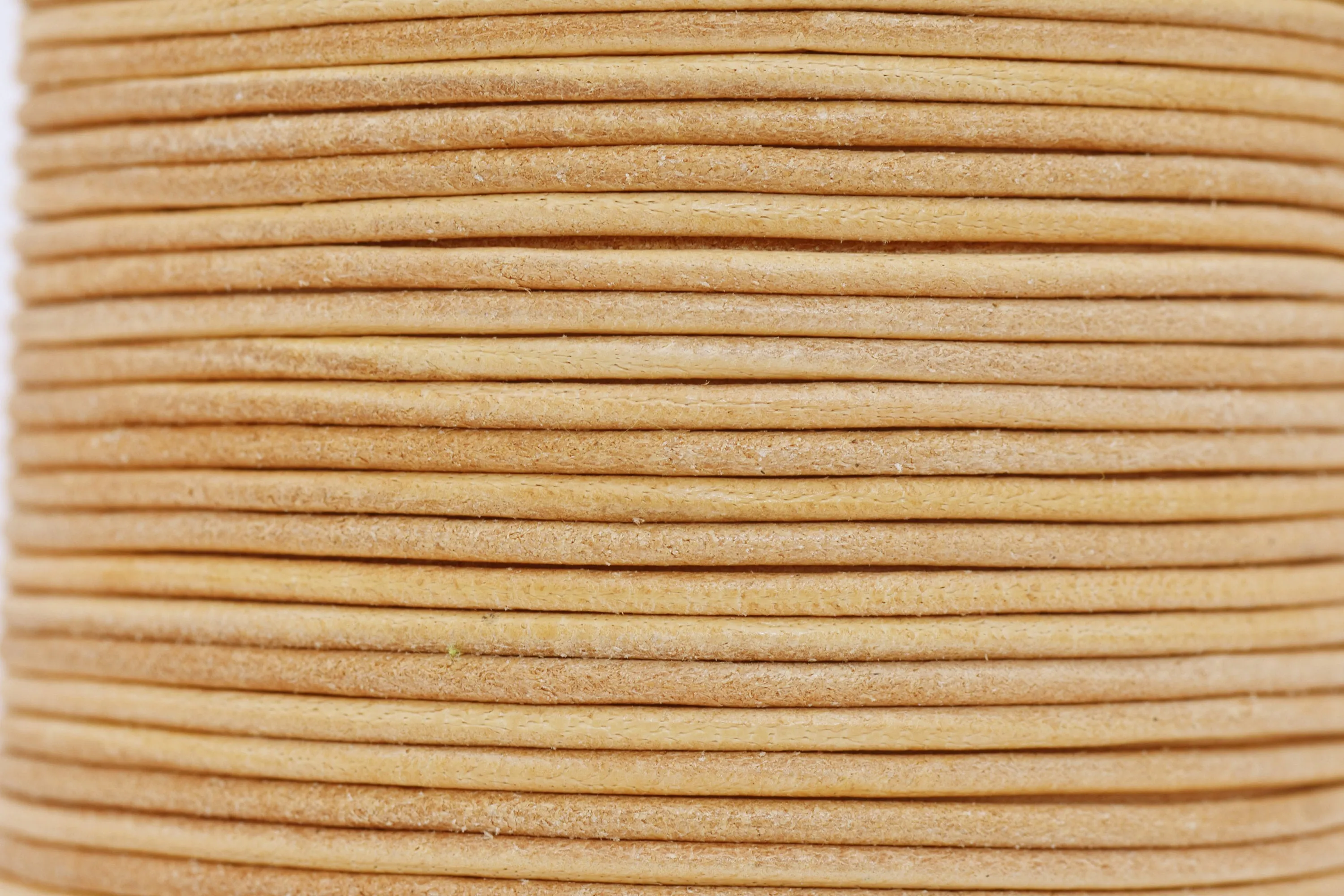 1.5mm Natural Beige Color Leather Cord