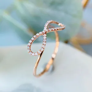 18K Gold Fashion Diamond Ring Exclusively Handcrafted Natural Diamond (H-F Color, VS1-VS2 Clarity)