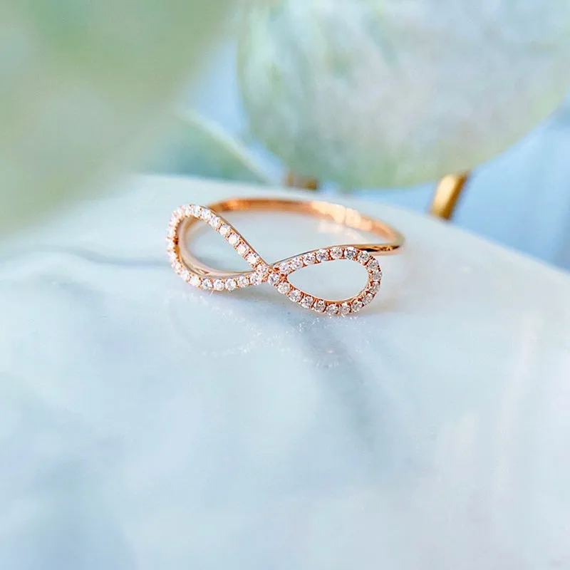 18K Gold Fashion Diamond Ring Exclusively Handcrafted Natural Diamond (H-F Color, VS1-VS2 Clarity)