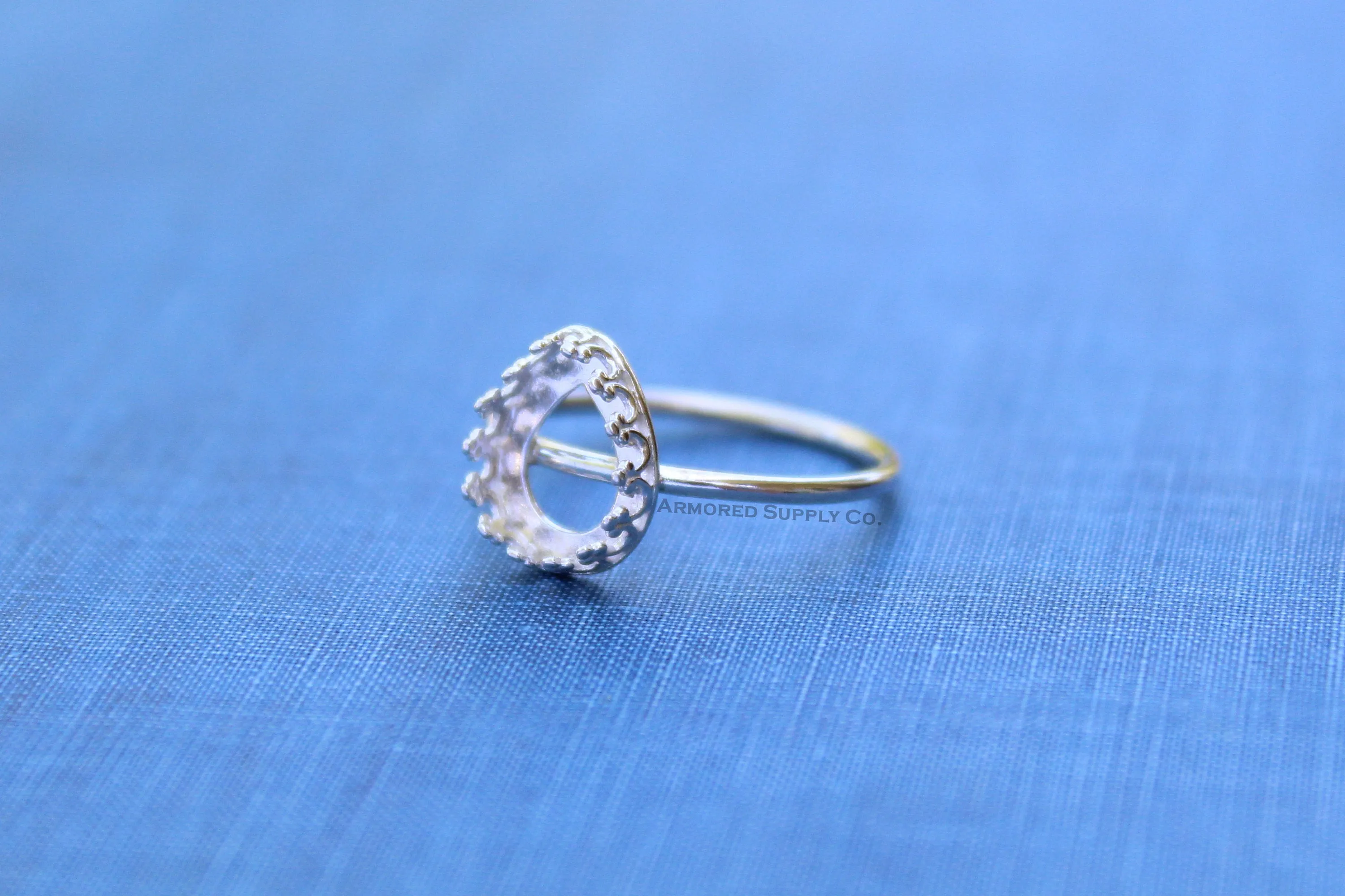18x13mm Crown Pear Tear Drop Bezel Cup Ring blank