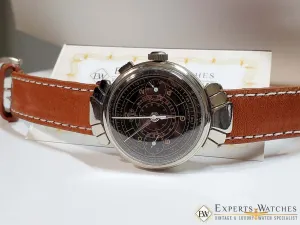 1930's Vintage Rare HEUER Ref 2403 Monopusher Chronograph Watch Fancy Lugs 351