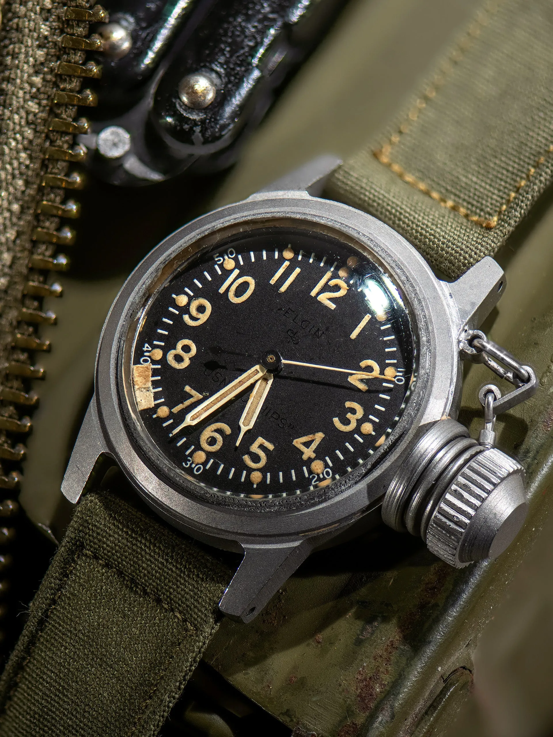 1940s Elgin USN BUSHIPS "Canteen" Watch WWII