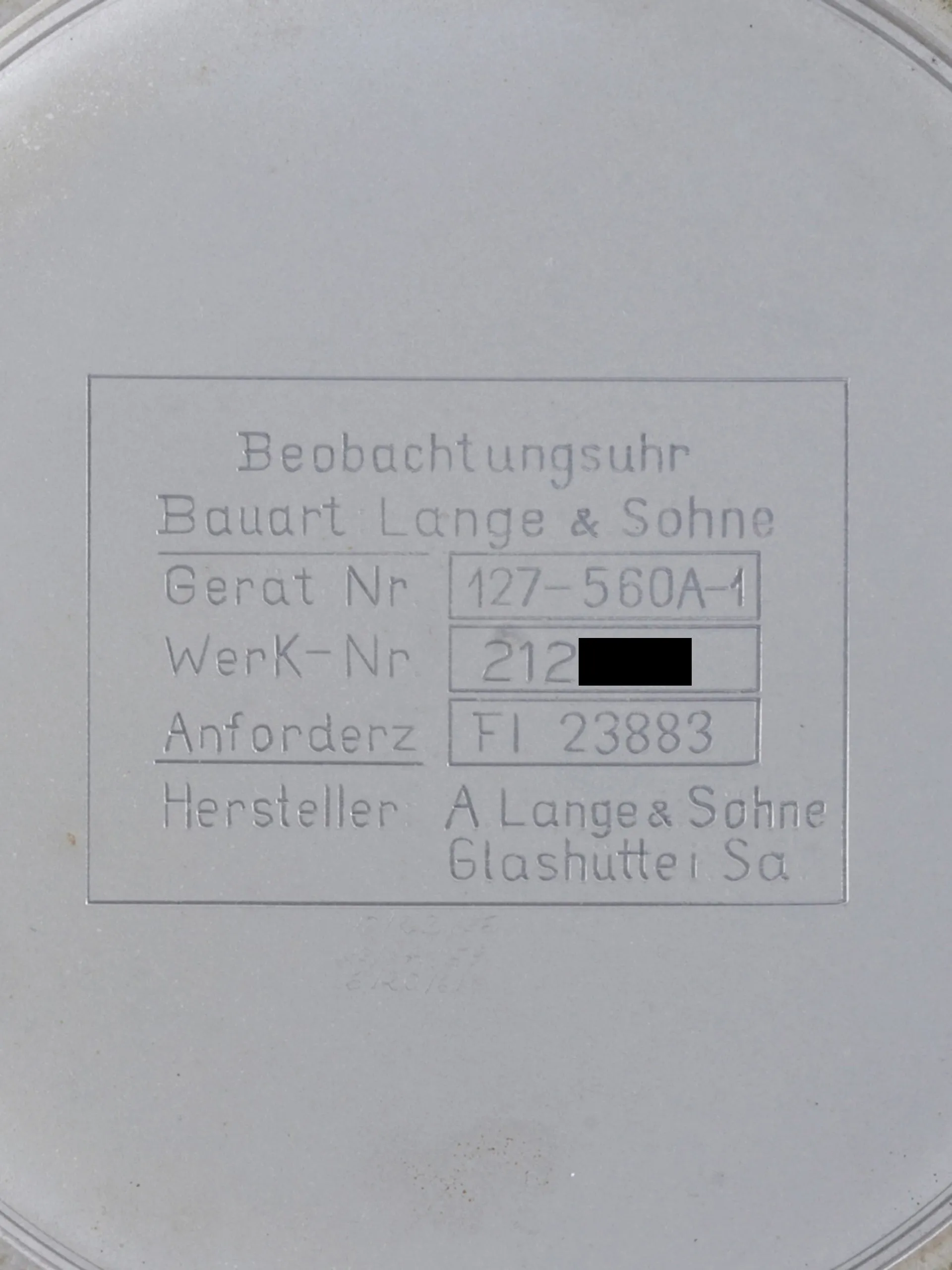 1940s WWII Lange & Söhne Lange Beobachtungsuhr