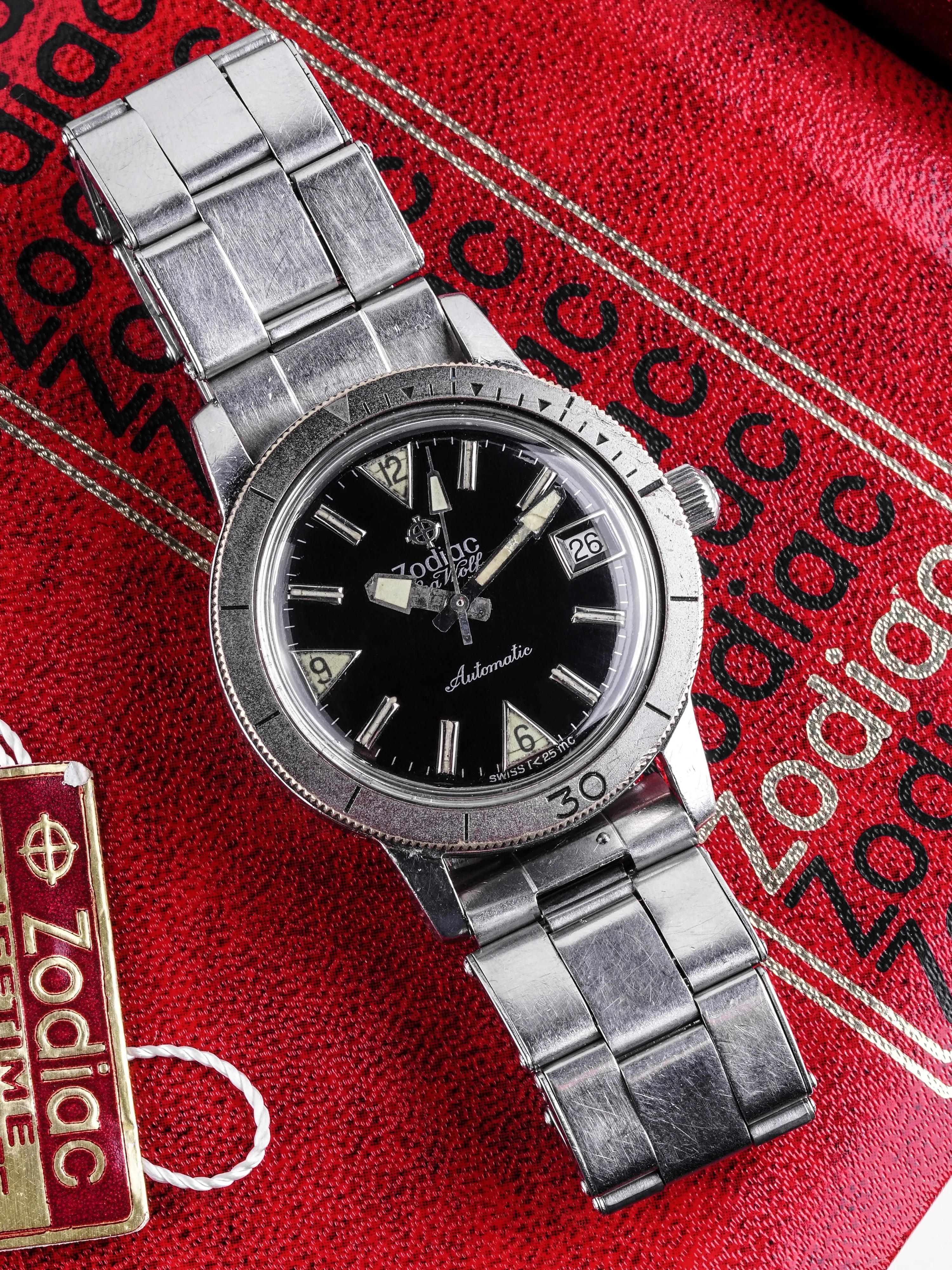 1960s Zodiac Sea Wolf (Ref. 722-916) W/ Boxes, Tags, & Military Provenance