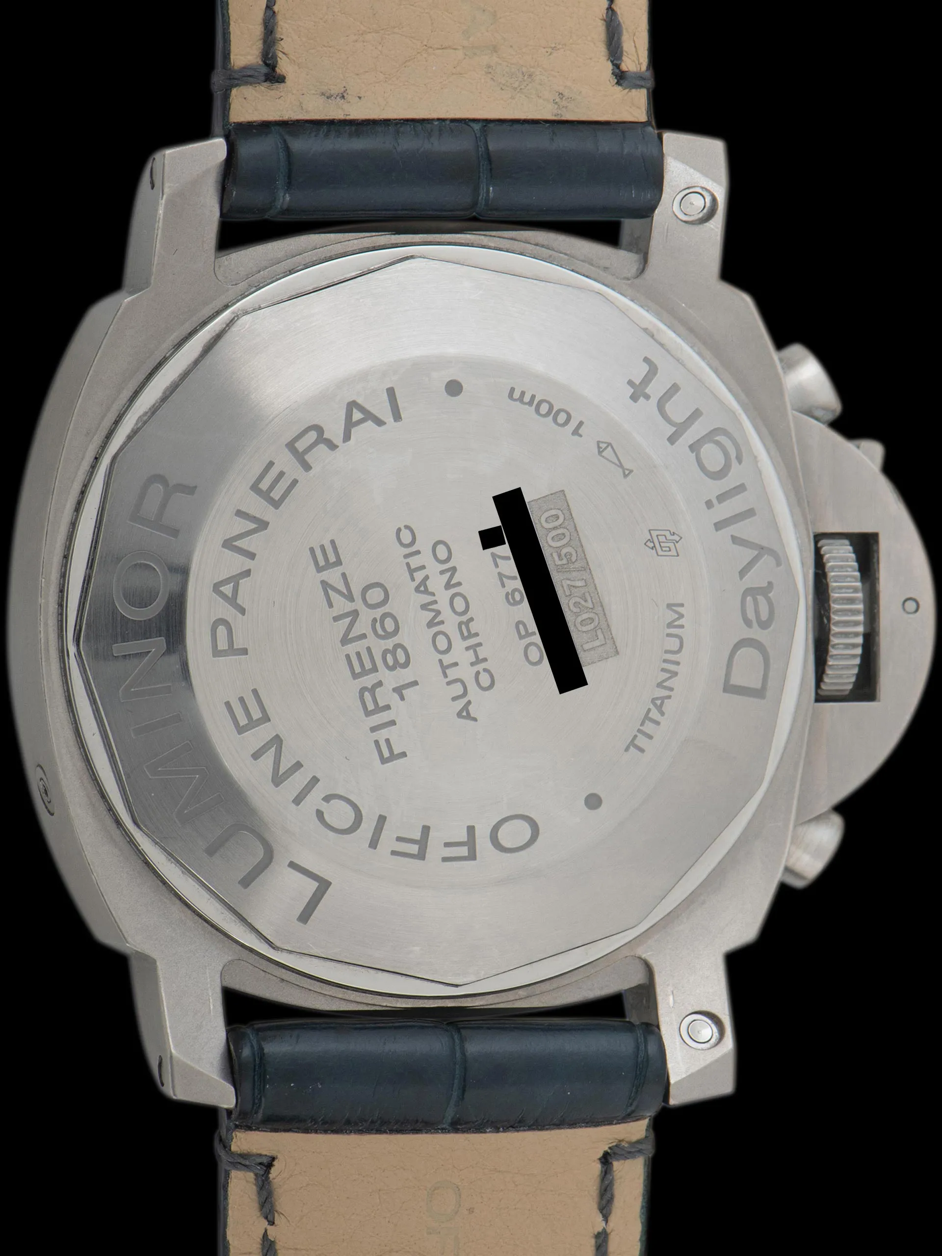 2008 Panerai Luminor Daylight Chronograph Titanium (Ref. PAM 00326) W/ Box, Papers, & Additional Titanium Bracelet