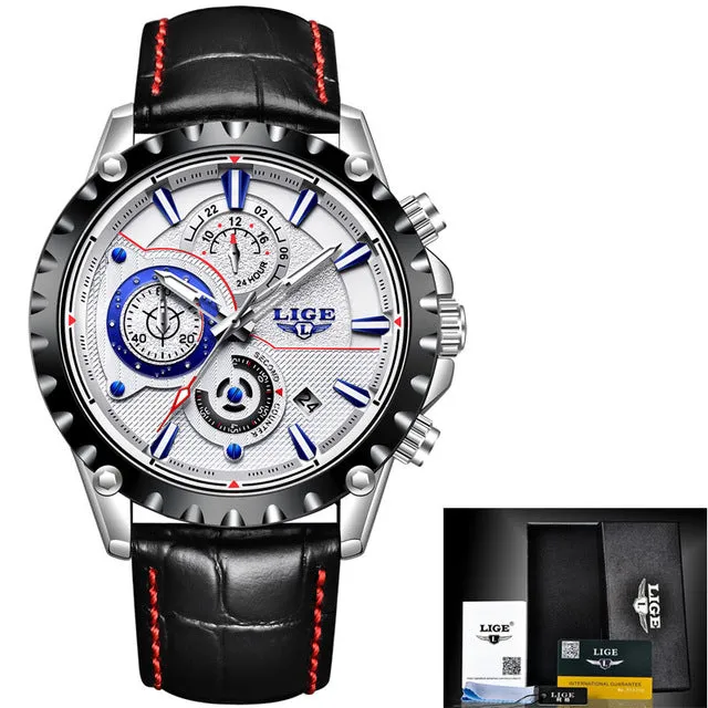 2018 New Fashion LIGE Mens Watch Men Full Steel Business Watch