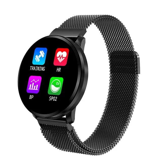 2019 Smart Watch Women Waterproof IP67 Blood Pressure Sport Smartwatch Heart Rate Smart Bracelet for Android Apple IOS