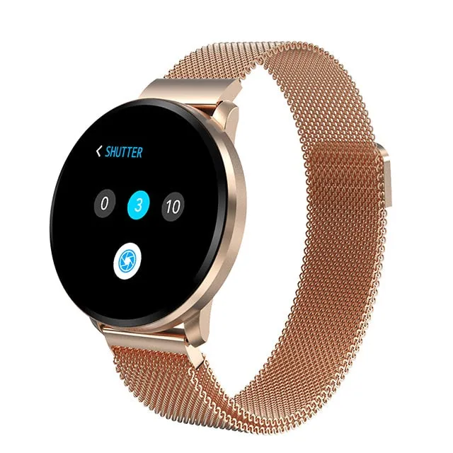 2019 Smart Watch Women Waterproof IP67 Blood Pressure Sport Smartwatch Heart Rate Smart Bracelet for Android Apple IOS