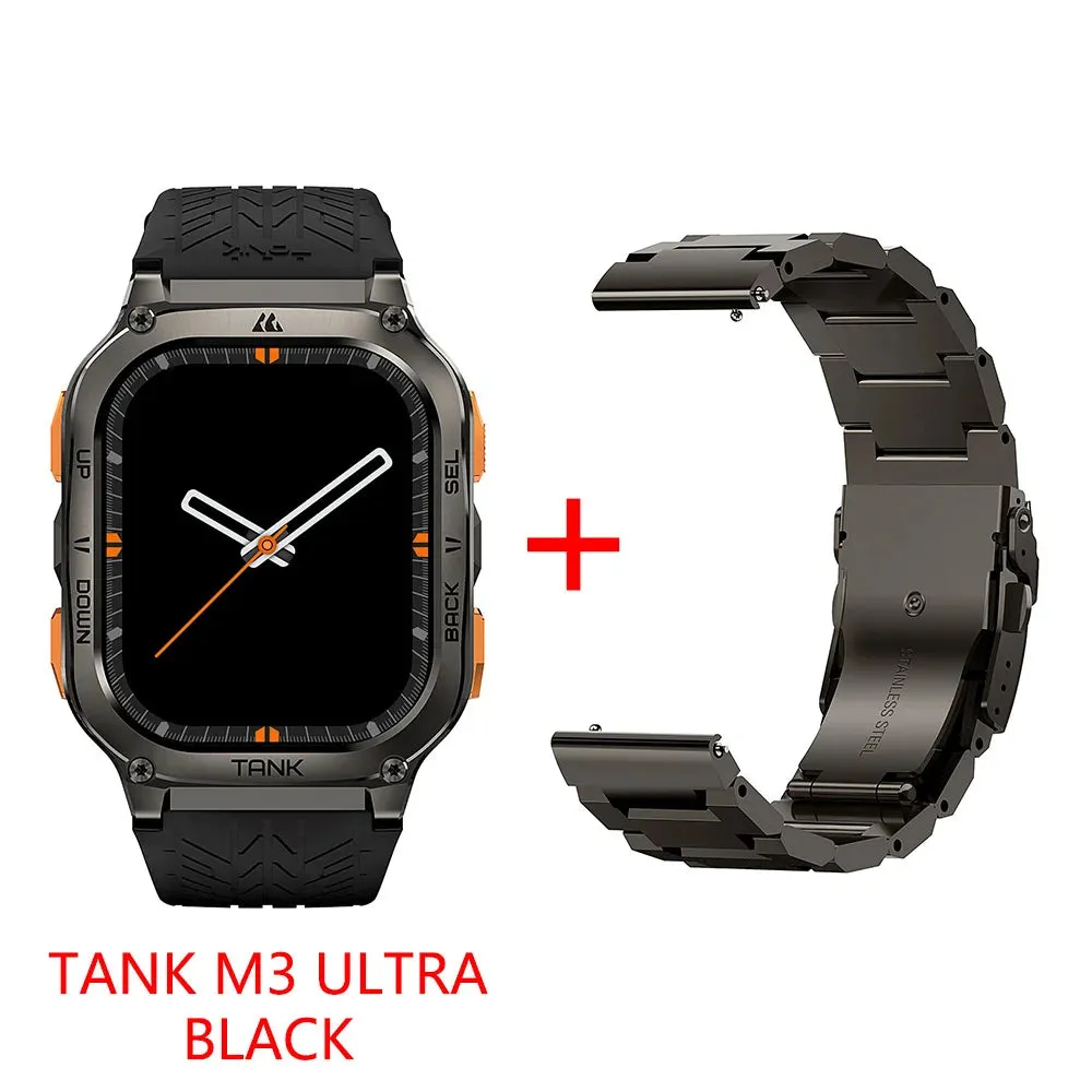 2024 KOSPET TANK M3 Ultra GPS Smartwatches For Men Smart Watch Women AOD 480mAh Military Digital AMOLED Bluetooth Rugged Watches