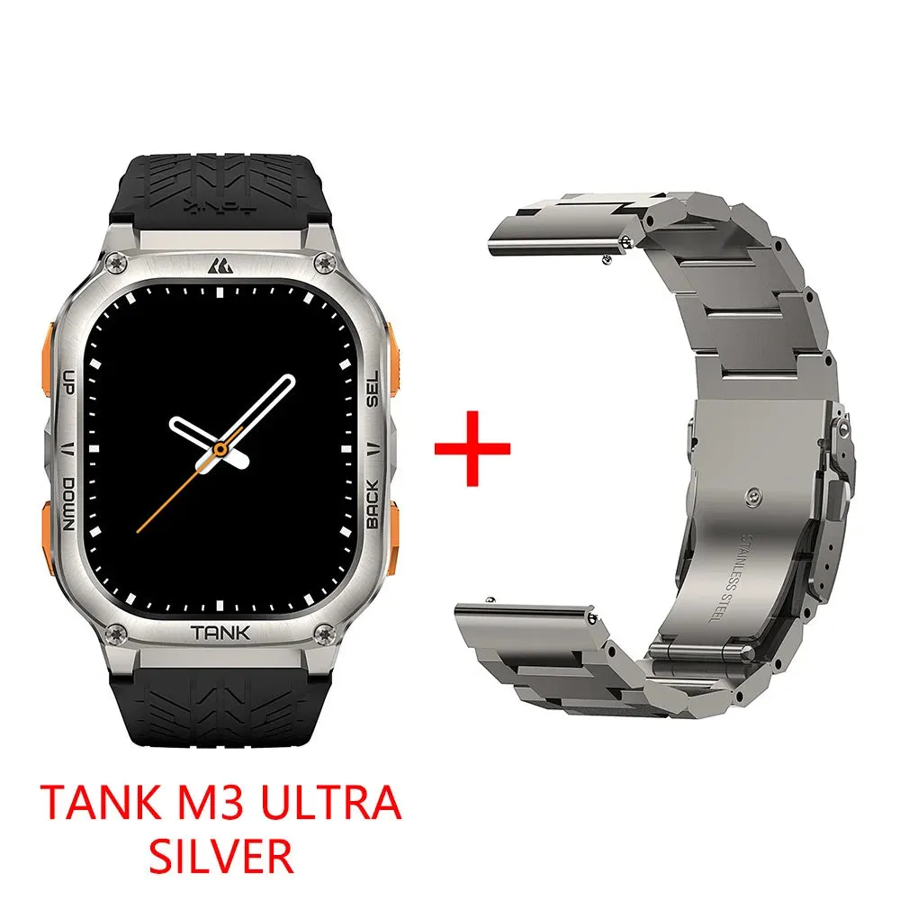 2024 KOSPET TANK M3 Ultra GPS Smartwatches For Men Smart Watch Women AOD 480mAh Military Digital AMOLED Bluetooth Rugged Watches