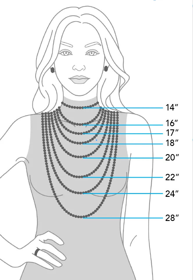 20" Paper Clip Connected Lariat Necklace