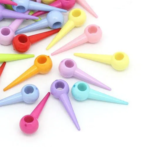 5 Acrylic Mixed Pin Bead Spacer for Snake Chain Charm Bracelet