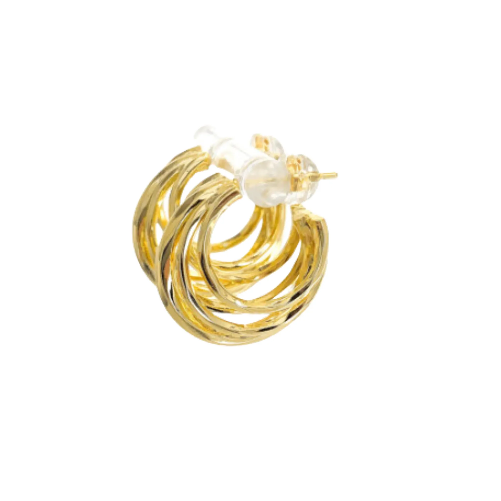 5 Layer Huggie Earrings