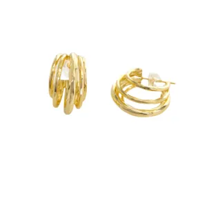 5 Layer Huggie Earrings