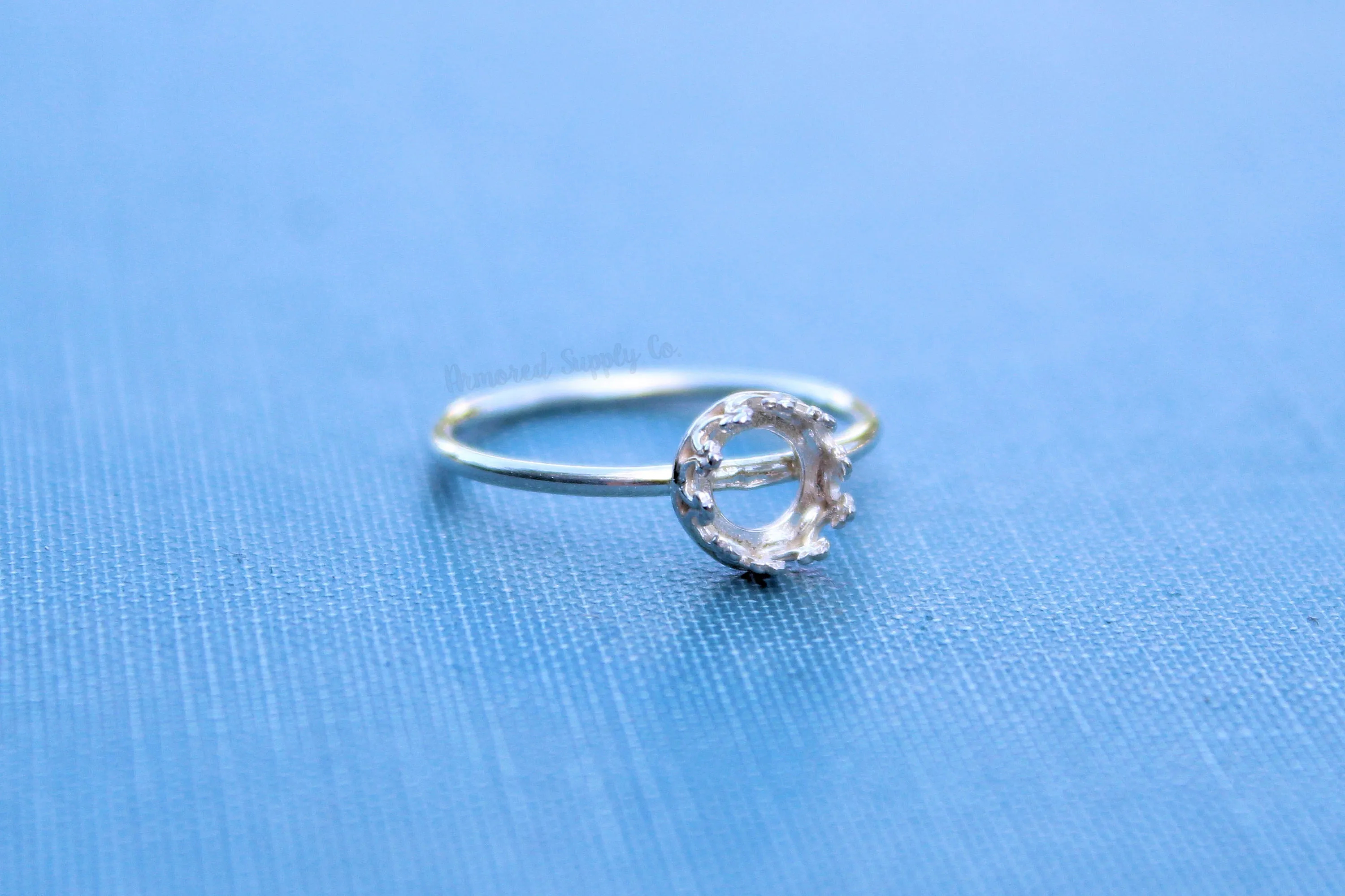 6mm Crown Bezel Ring blank