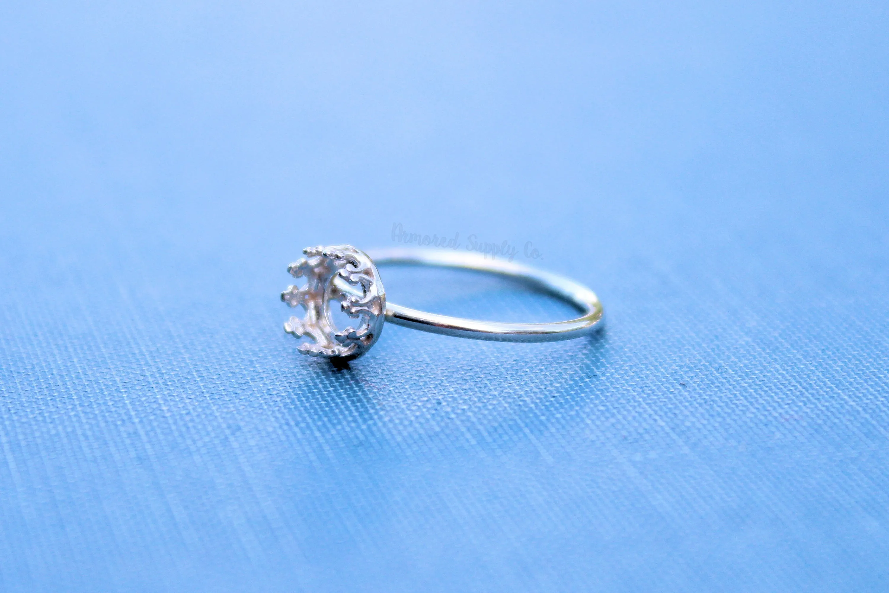 6mm Crown Bezel Ring blank