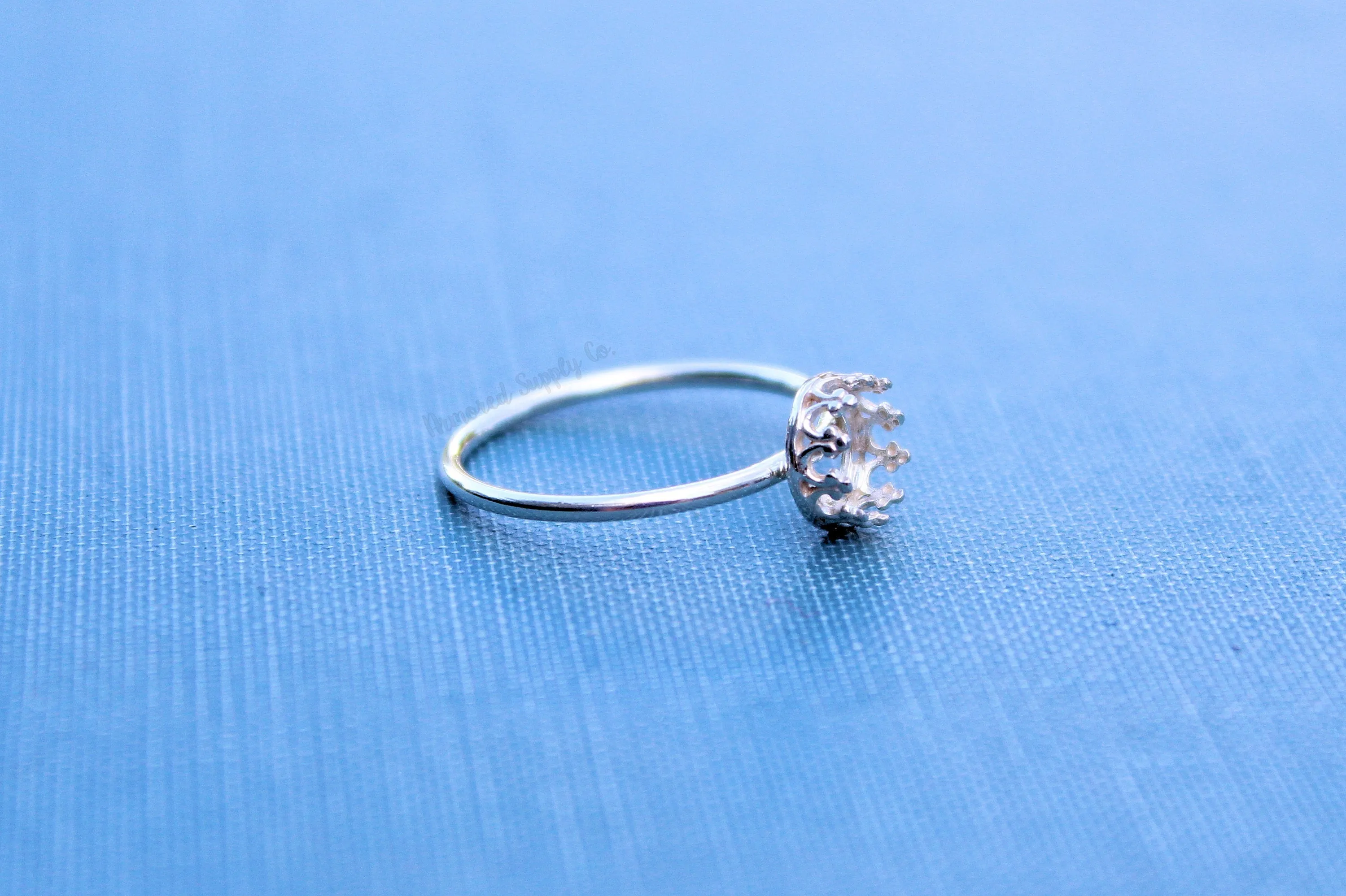 6mm Crown Bezel Ring blank