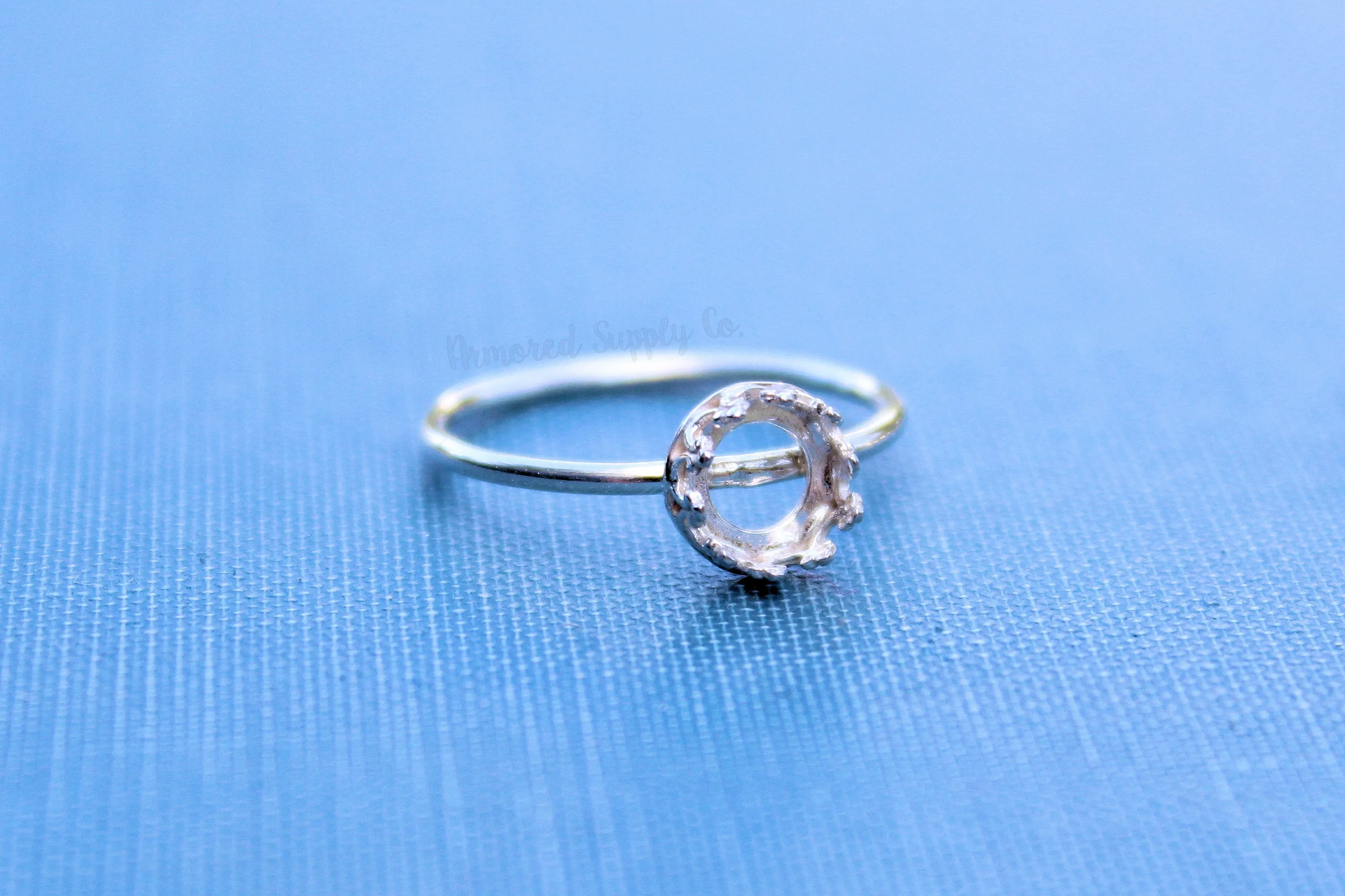 6mm Crown Bezel Ring blank