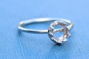 6mm Crown Bezel Ring blank